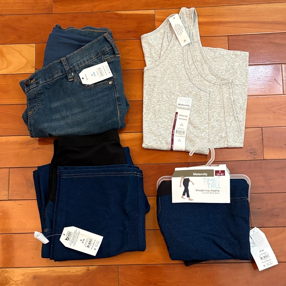 Maternity Jeans and Tank Top Set